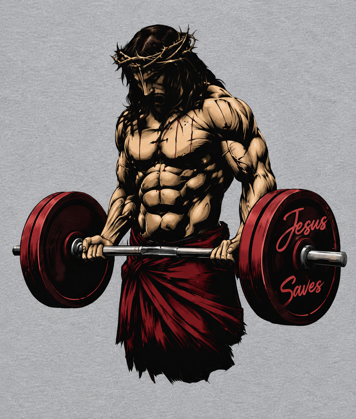 JESUS SAVES Premium Graphic T-Shirt | 180 GSM 100% Cotton Christian Faith Tee | HouseofEvery
