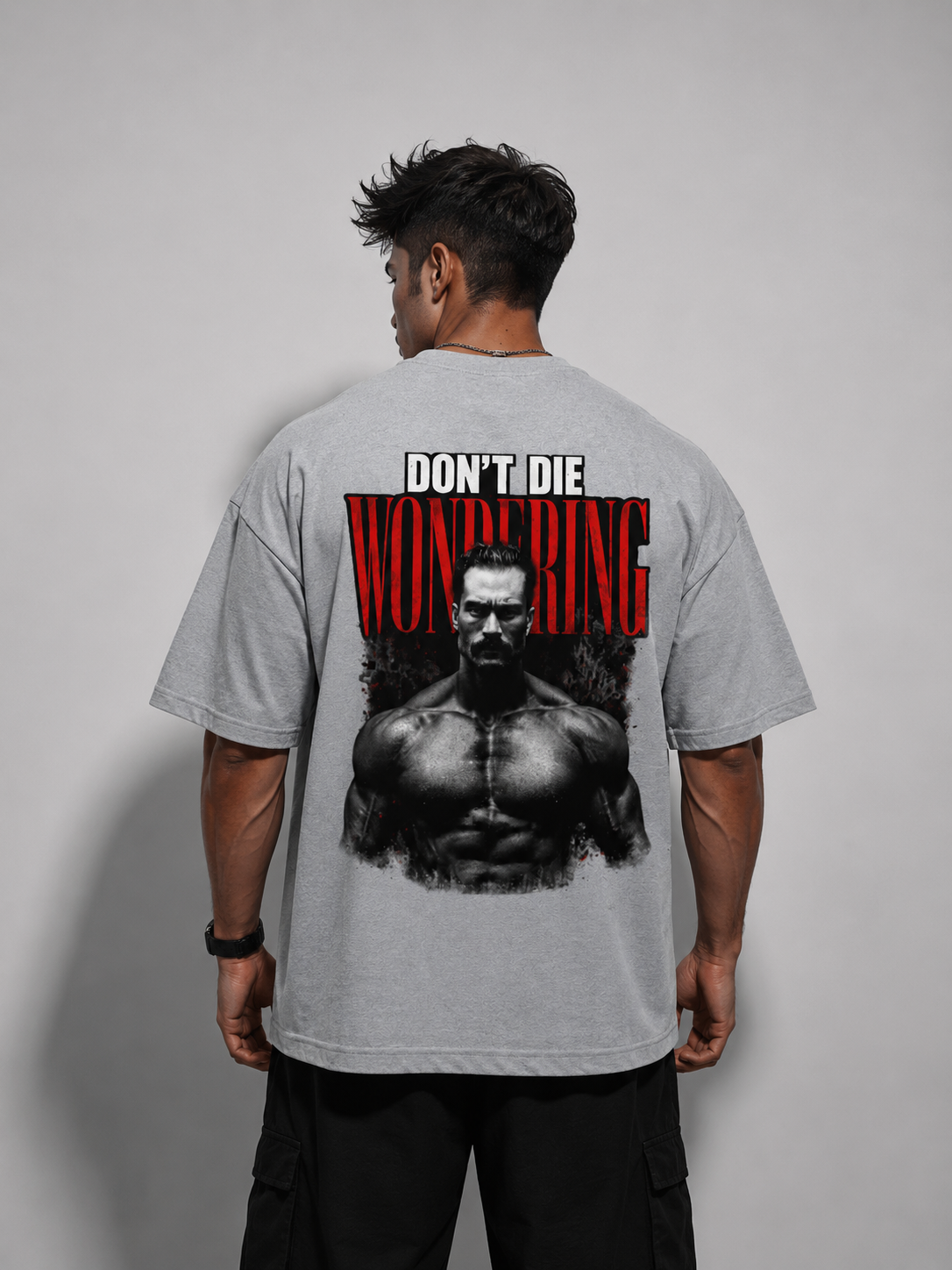 DON'T DIE WONDERING Heavyweight Oversized Graphic T-Shirt | 240 GSM 100% Cotton | HouseofEvery
