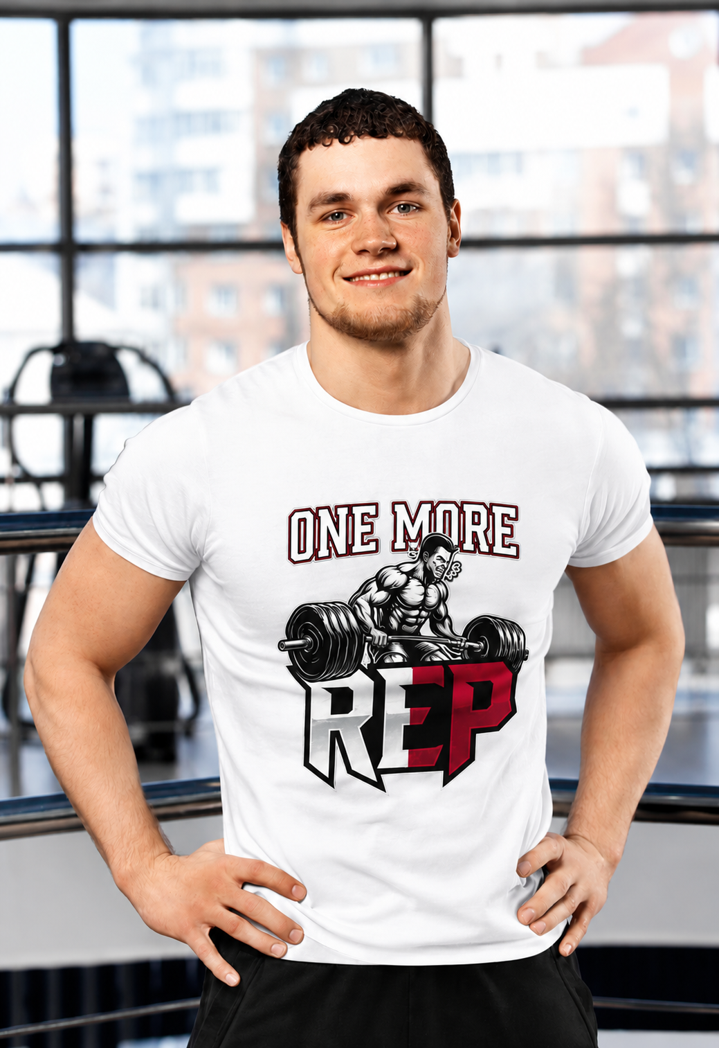 One More Rep Unisex Gym T-Shirt | 180 GSM Premium Cotton | Houseofevery