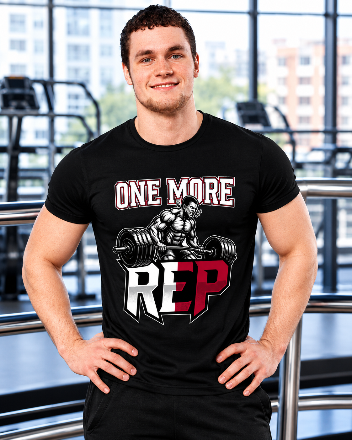 One More Rep Unisex Gym T-Shirt | 180 GSM Premium Cotton | Houseofevery