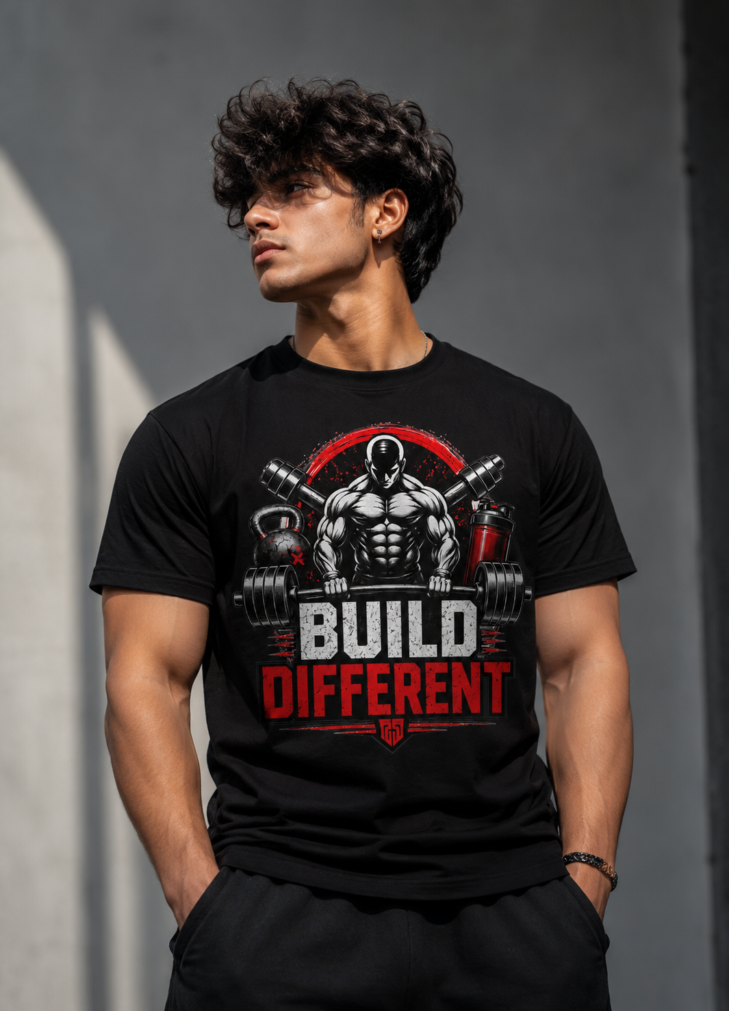 Build Different Unisex Gym T-Shirt | 180 GSM Premium Cotton | Houseofevery