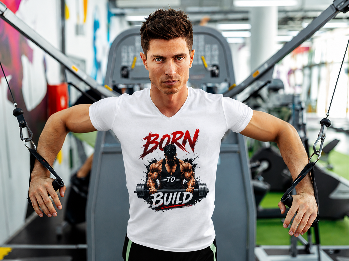 Born To Build Unisex Gym T-Shirt | 180 GSM Premium Cotton | Regular Fit | HOUSEOFEVERY